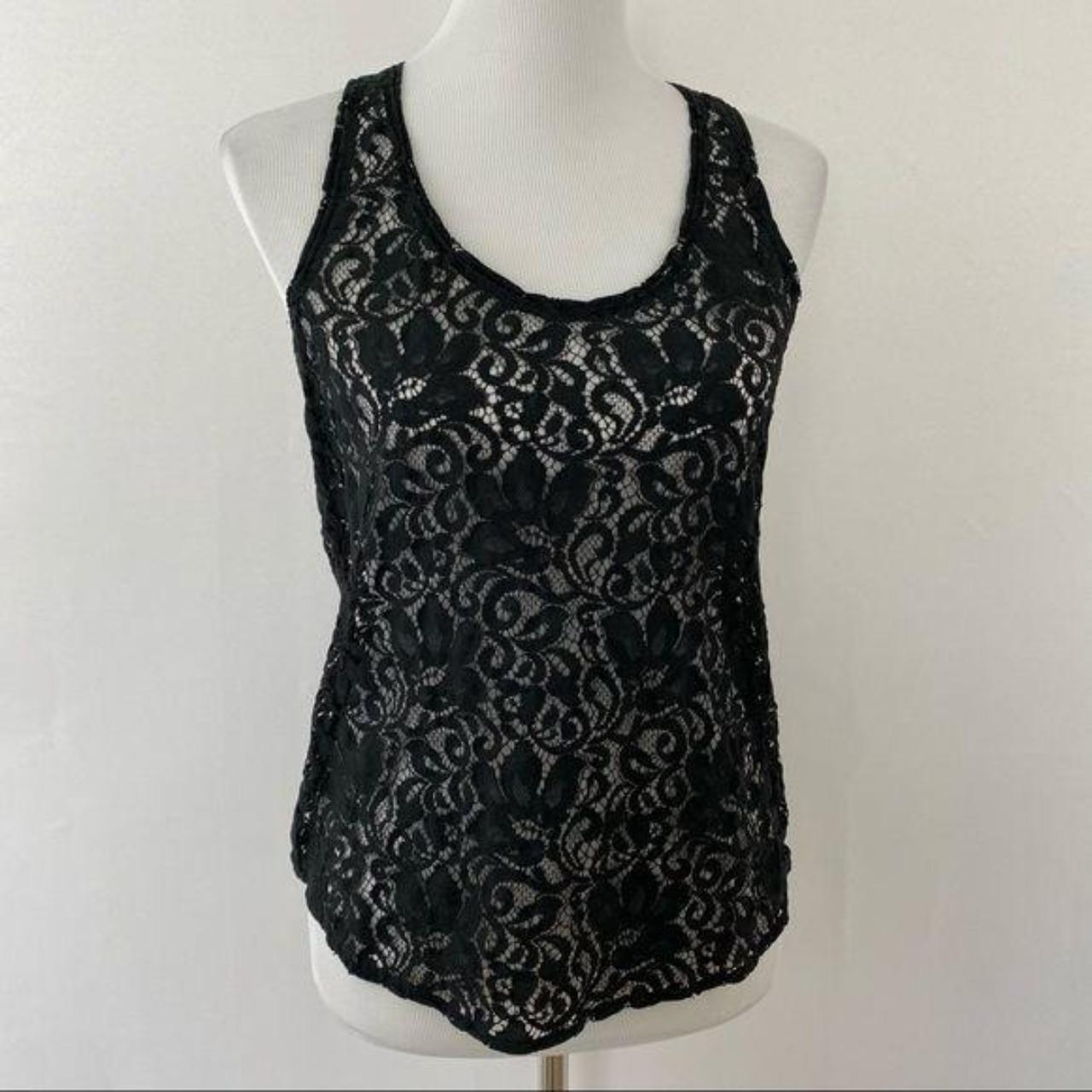 Product Image 1 - THEORY Black Lace Scoop Neck