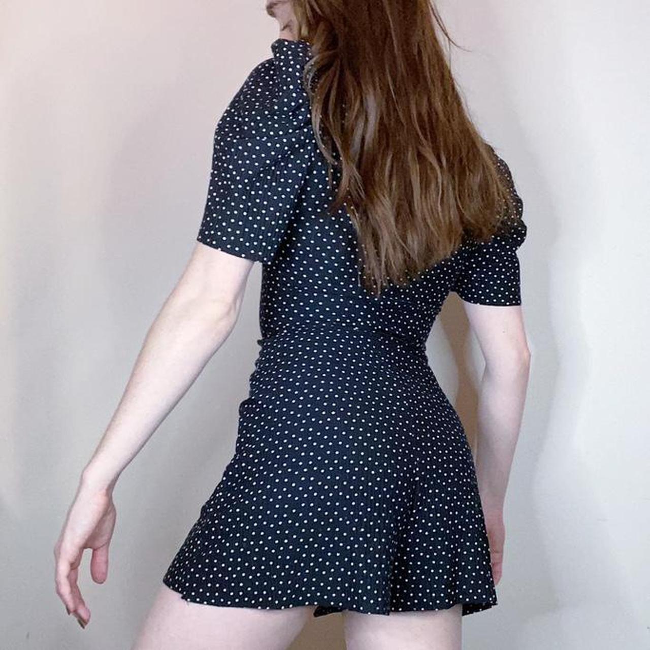 FREE SHIPPING Bershka black and white polkadot... Depop