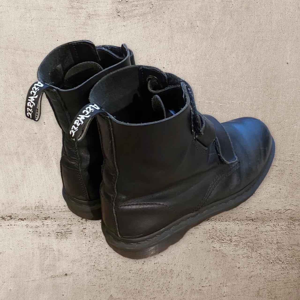 Dr. Martens Coralia Boots Velcro Black Size US Men's... Depop