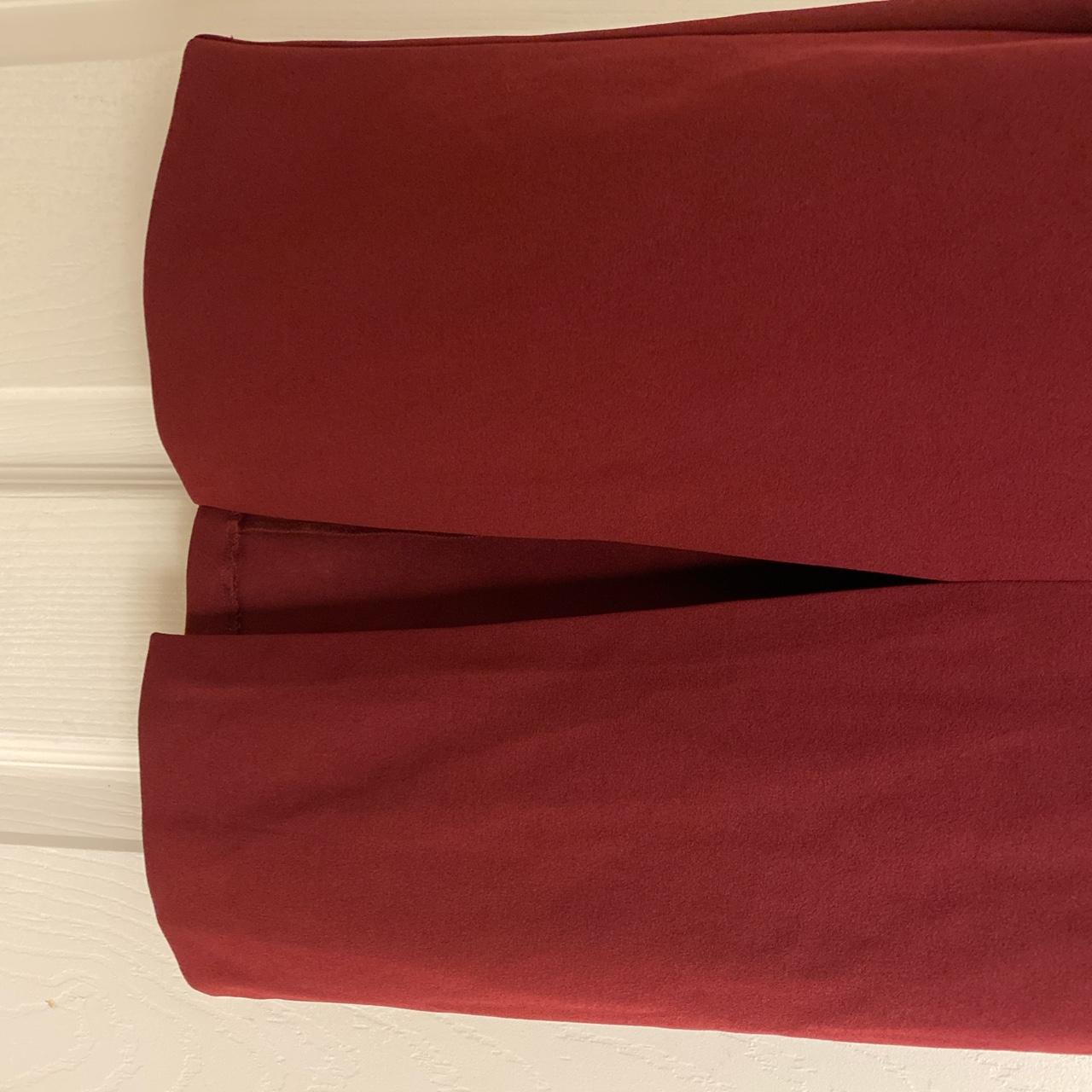 ASOS Women's Burgundy Dress | Depop