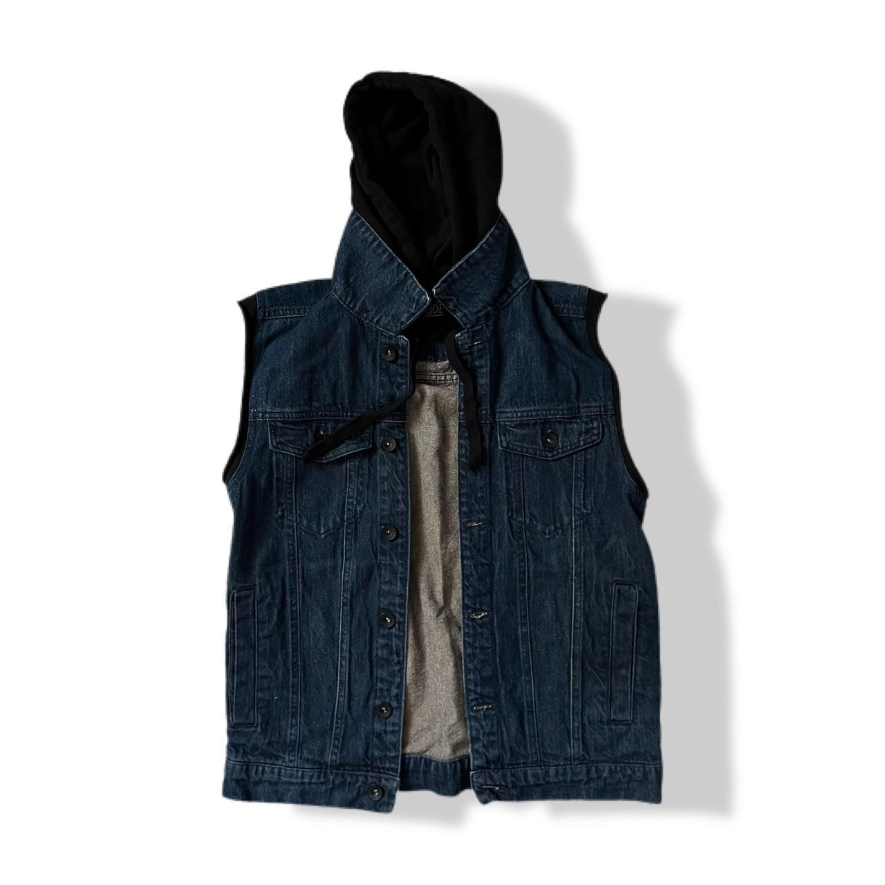 Product Image 2 - Denim Vest with detachable hoodie.