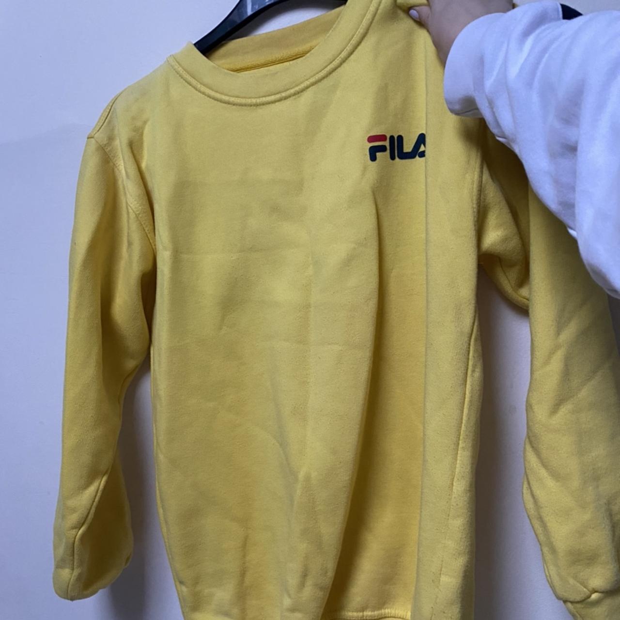 Fila yellow shop sweatshirt women's