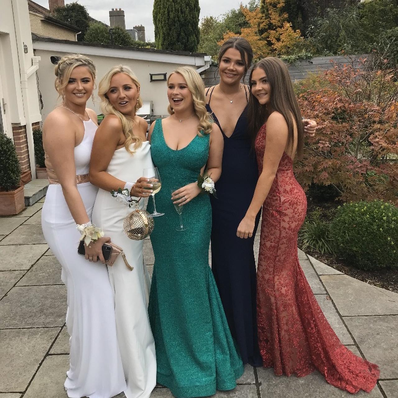 Debs dress for sale ️ size 6-8 Only worn once. Paid... - Depop