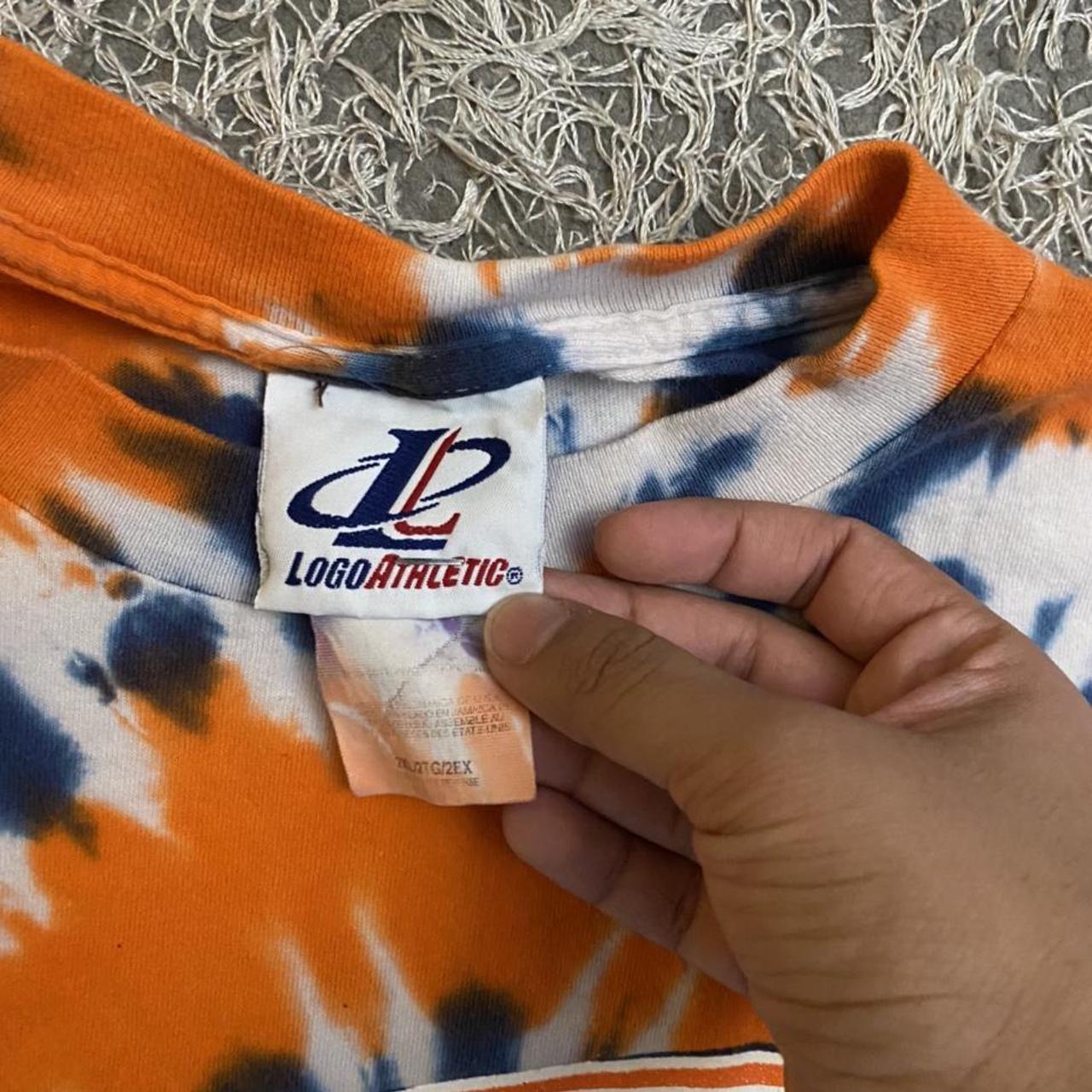 Vintage Denver Broncos Shirt L Multicolor 90s Tie - Depop