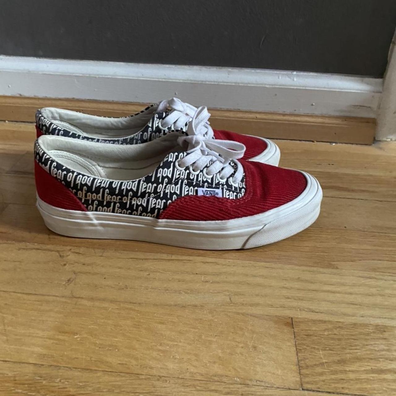 Fear of God Men's Red and White Trainers (3)