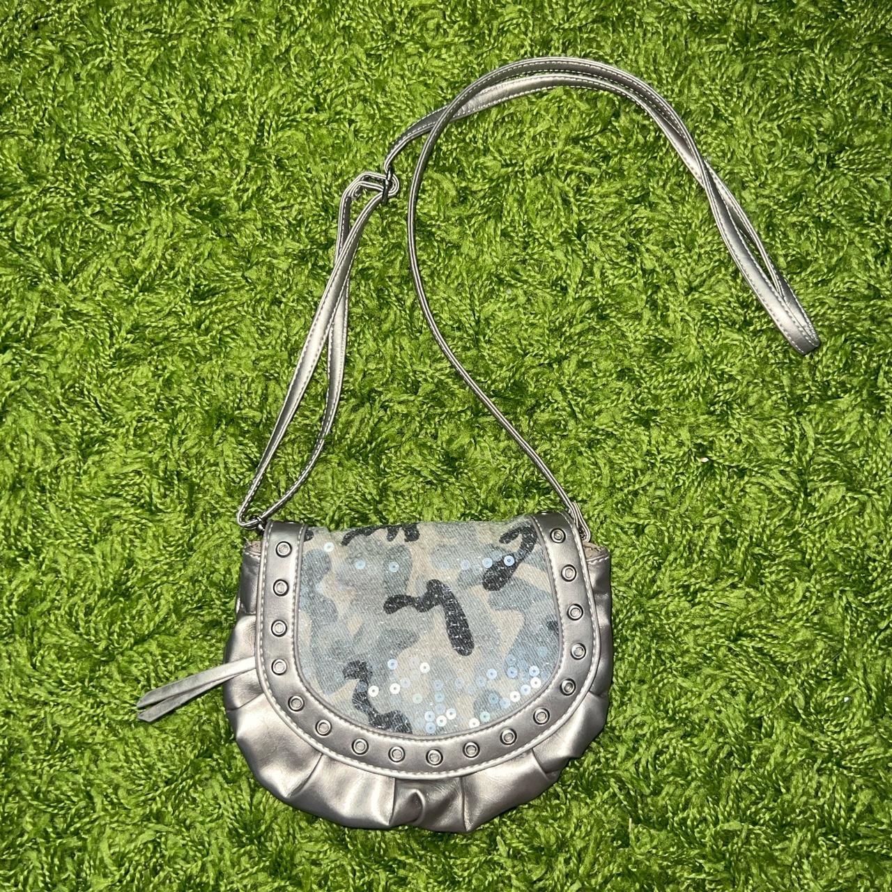 Mossimo Women's Silver and Grey Bag Depop