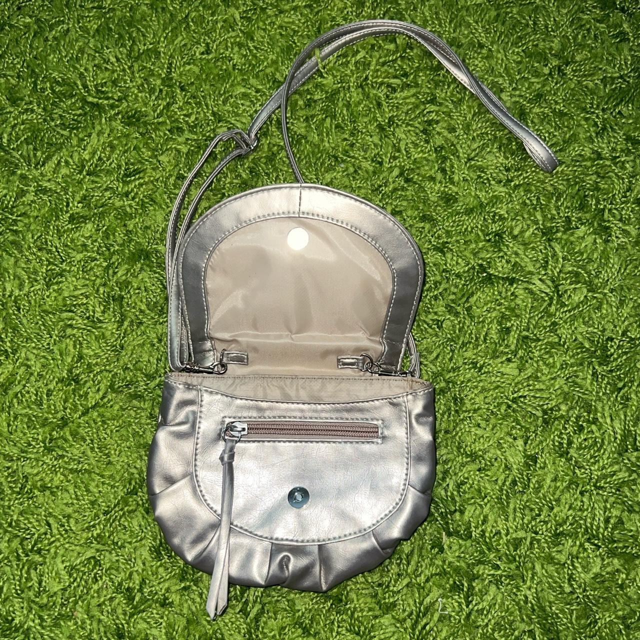 Mossimo Women's Silver and Grey Bag Depop