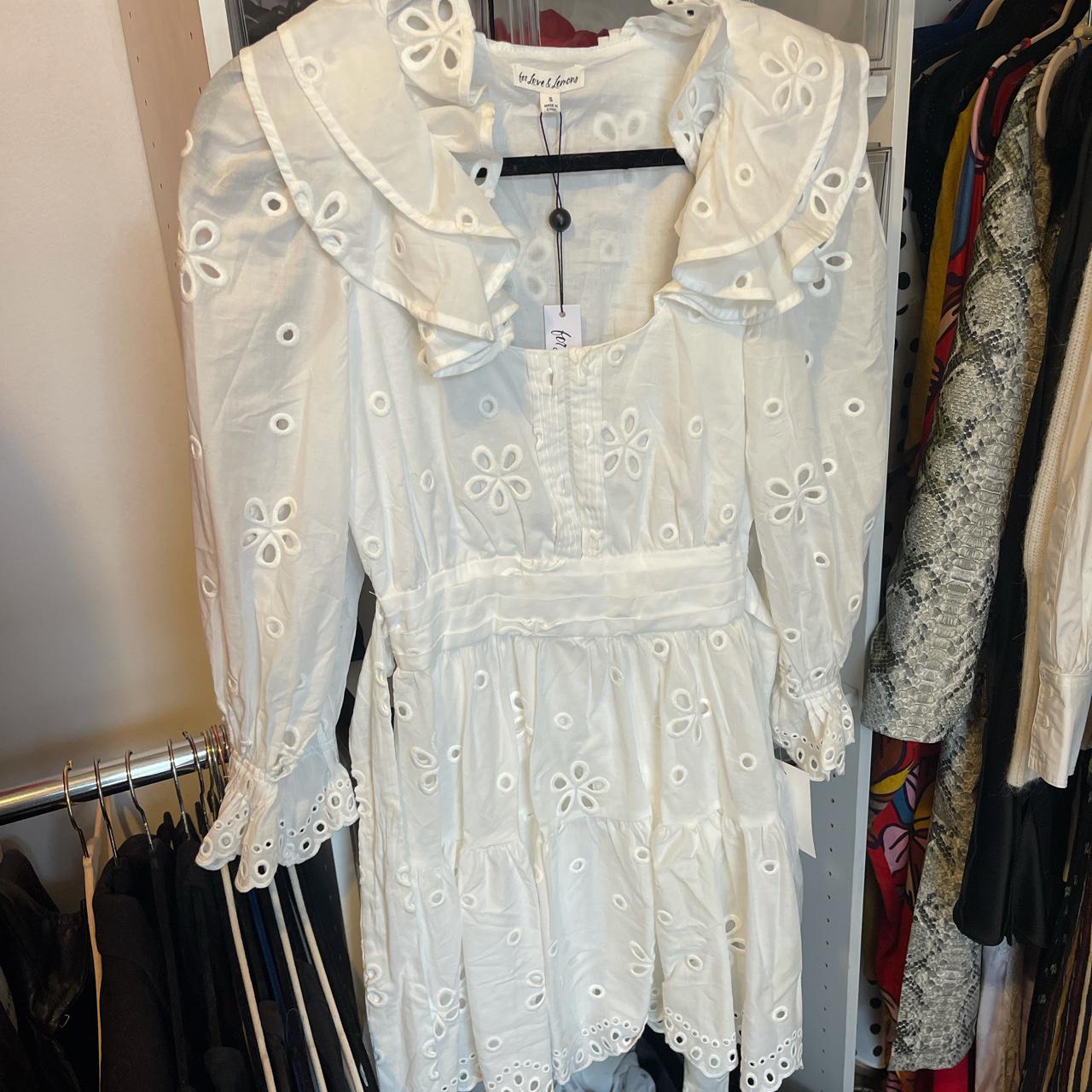 For love & lemons Serena Mini Dress in White Brand... - Depop