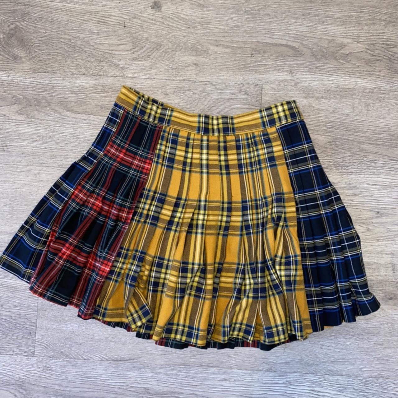 Plaid pleated skirt zara best sale