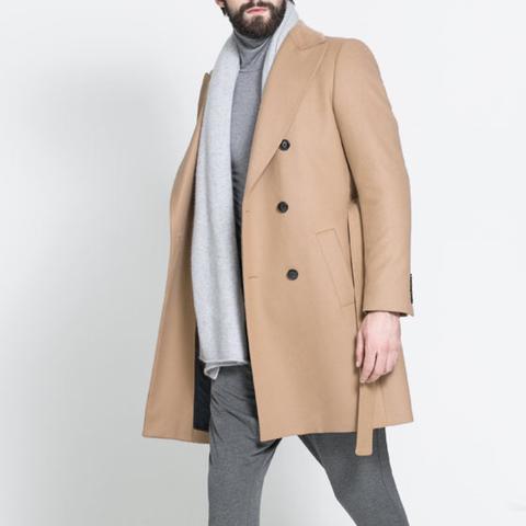 Zara Camel Coat Size, Mens Beige Trench Coat Zara