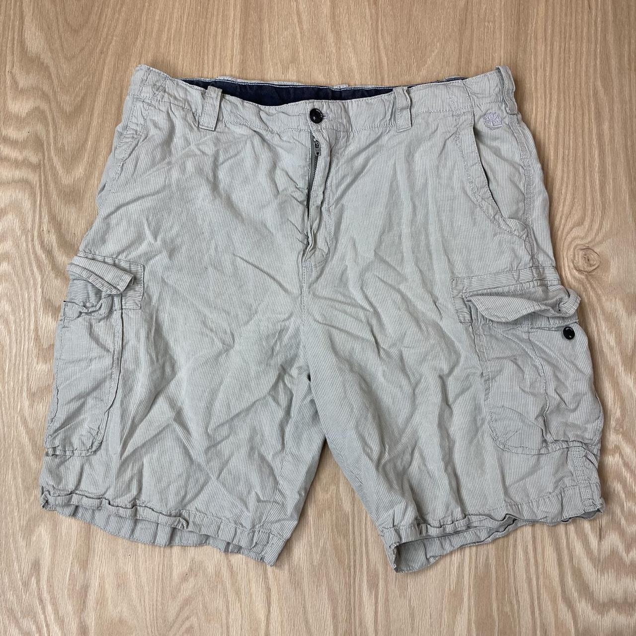 Timberland Men's Grey and White Shorts | Depop