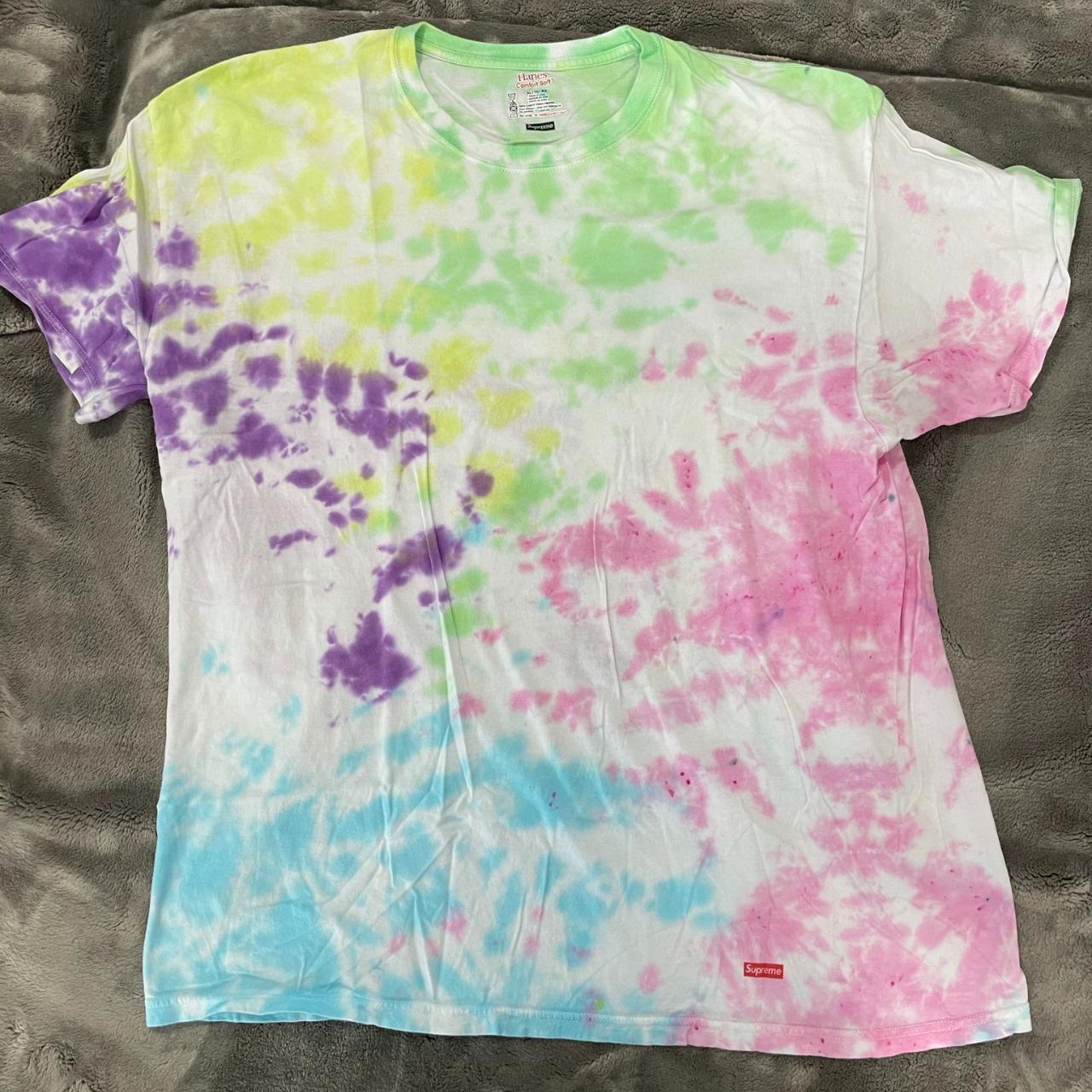 Tie dye supreme sales shirt