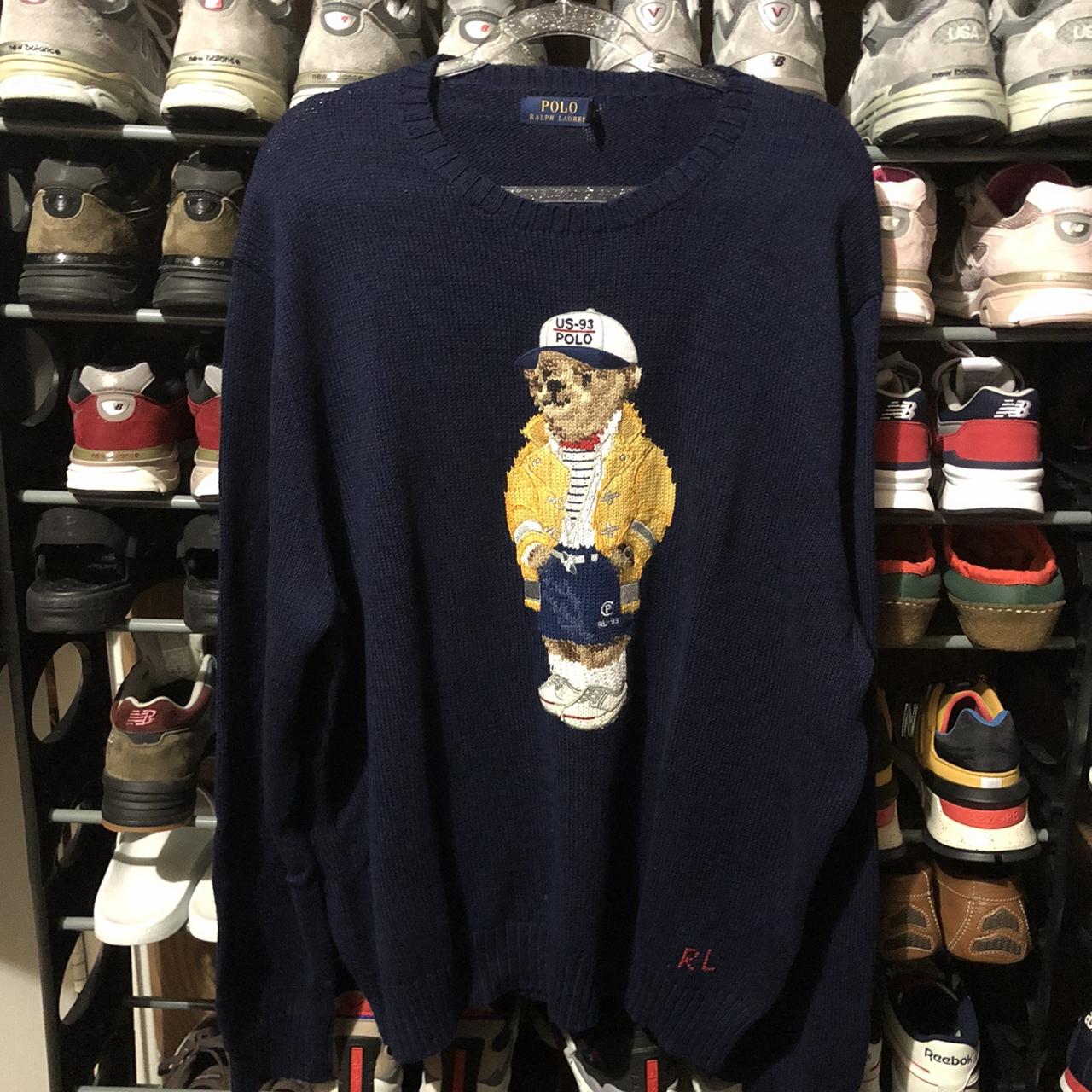 New Without Tags!! CP-93 Polo Bear knit Sweater size... - Depop