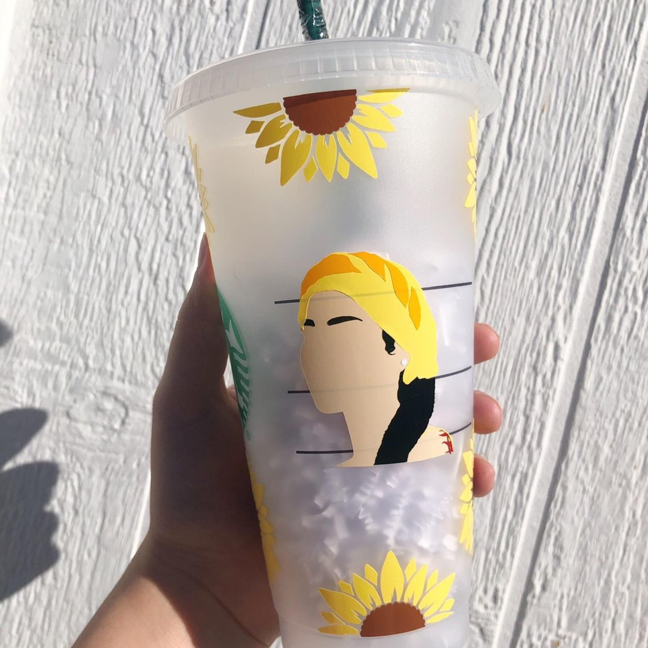 Sunflower Starbucks Tumbler Sunflower Water Bottle 