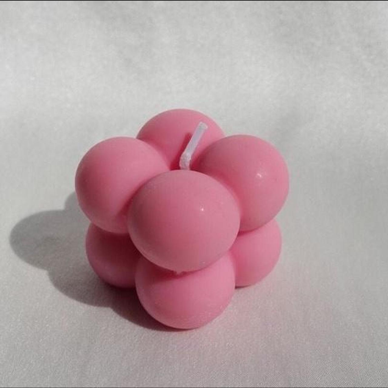 Mini pink Bubble Candle Once you hit the ‘buy’... - Depop