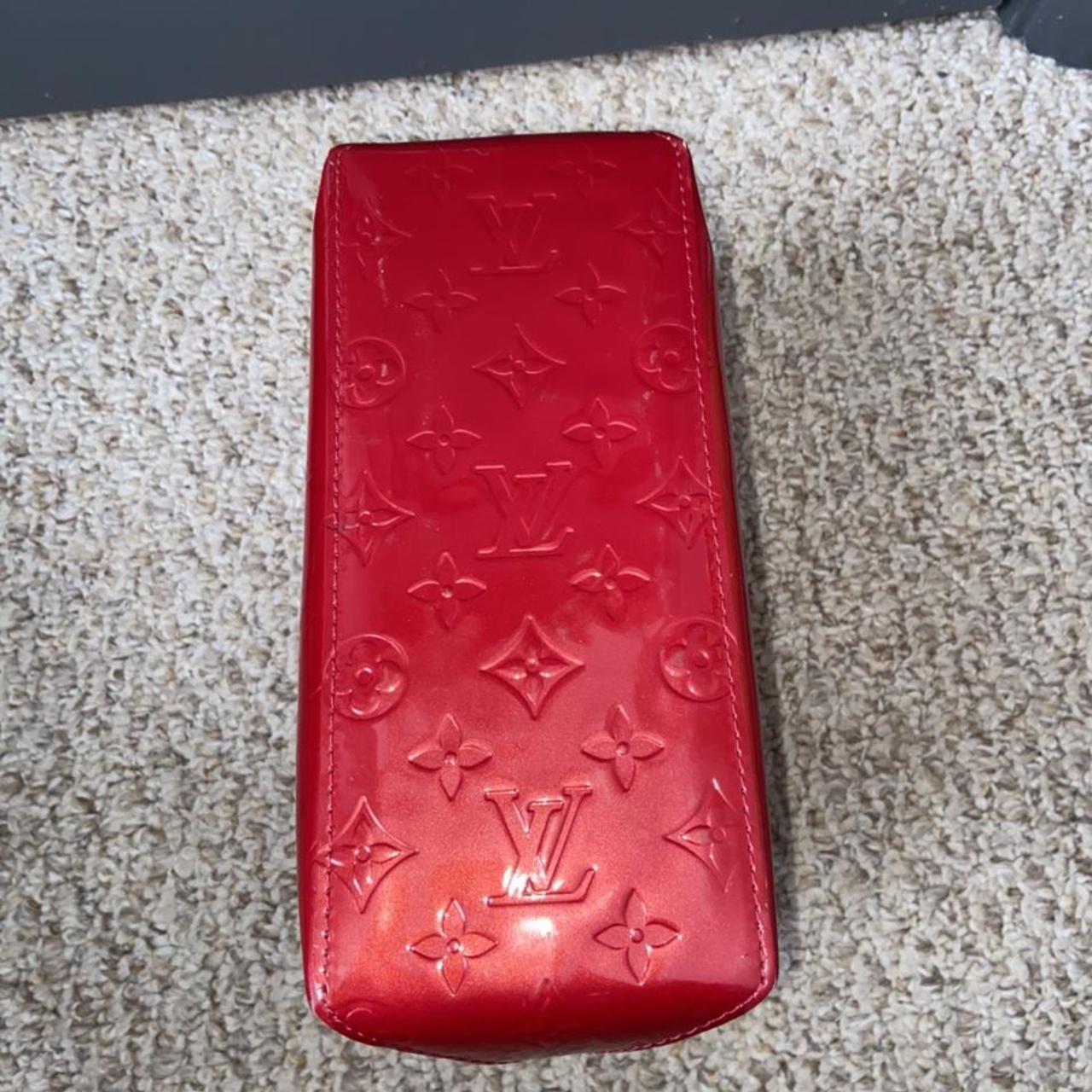 Vintage Louis Vuitton Vernis Red Ladies Wallet Patent Leather 