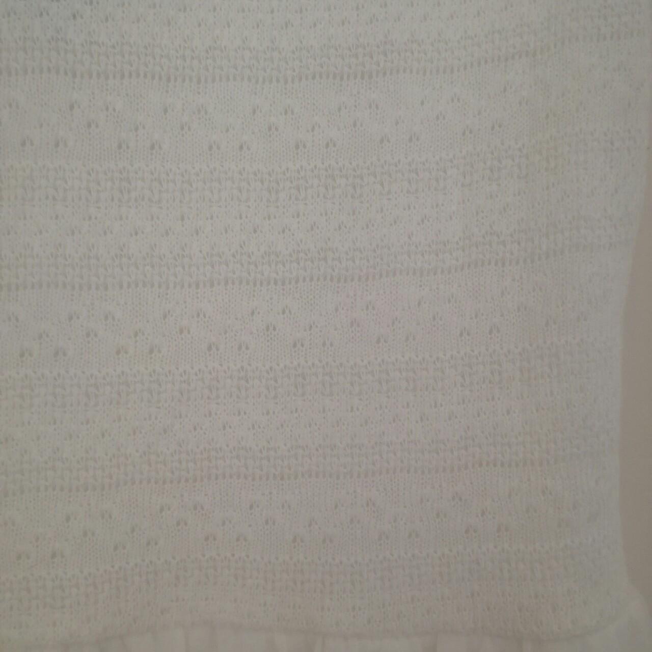 Long white summer dress. Crochet top part. Never... - Depop