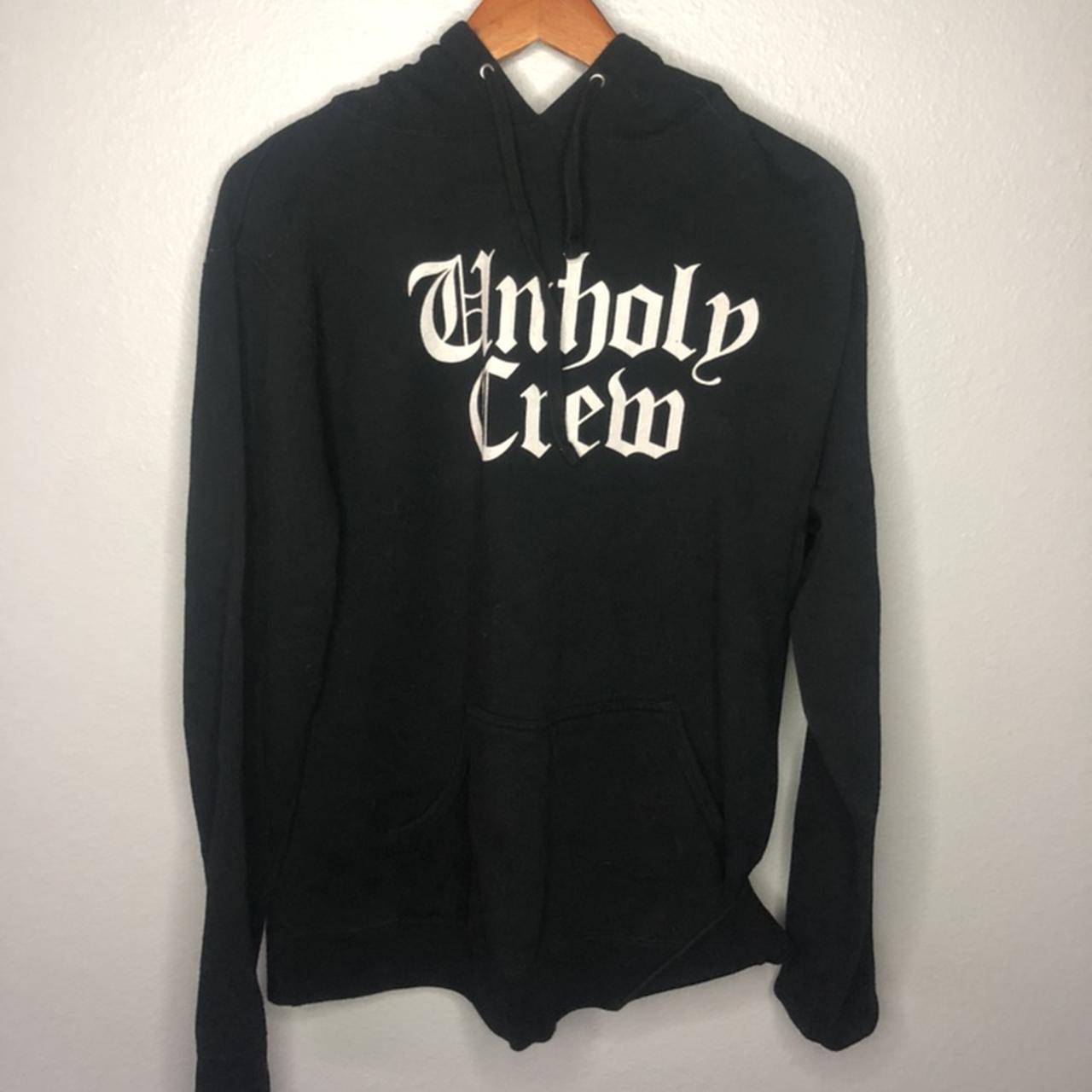 BLACKCRAFT UNHOLY CREW HOODIE IN LARGE blackcraft. Depop