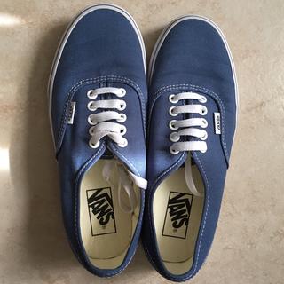 dark blue authentic vans