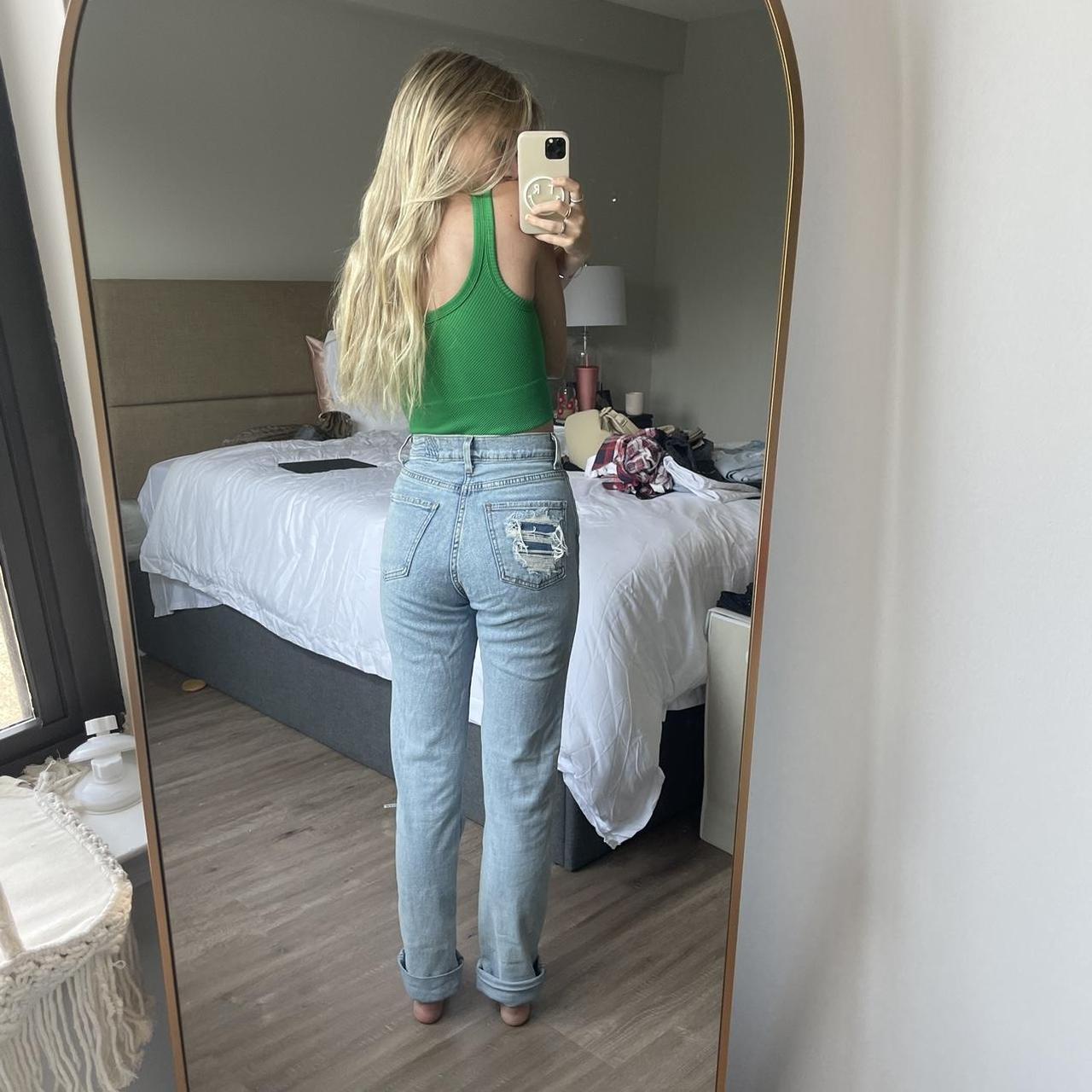 revice denim jeans lighter medium blue color very... Depop