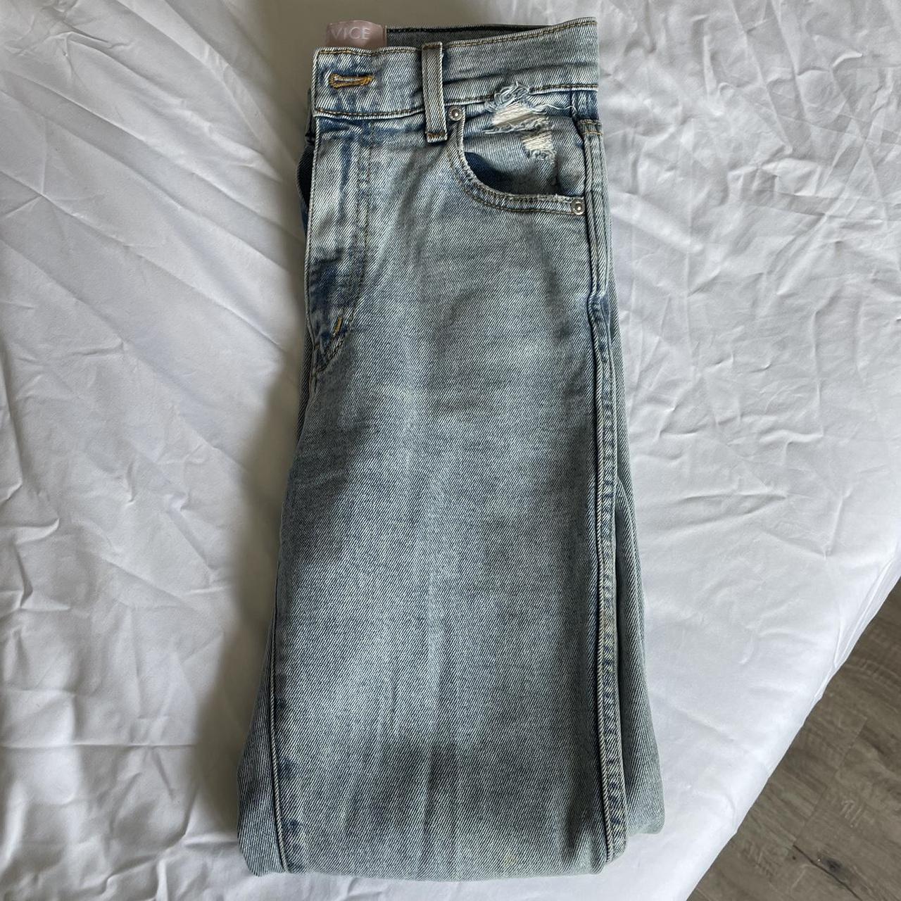 revice denim jeans lighter medium blue color very... Depop