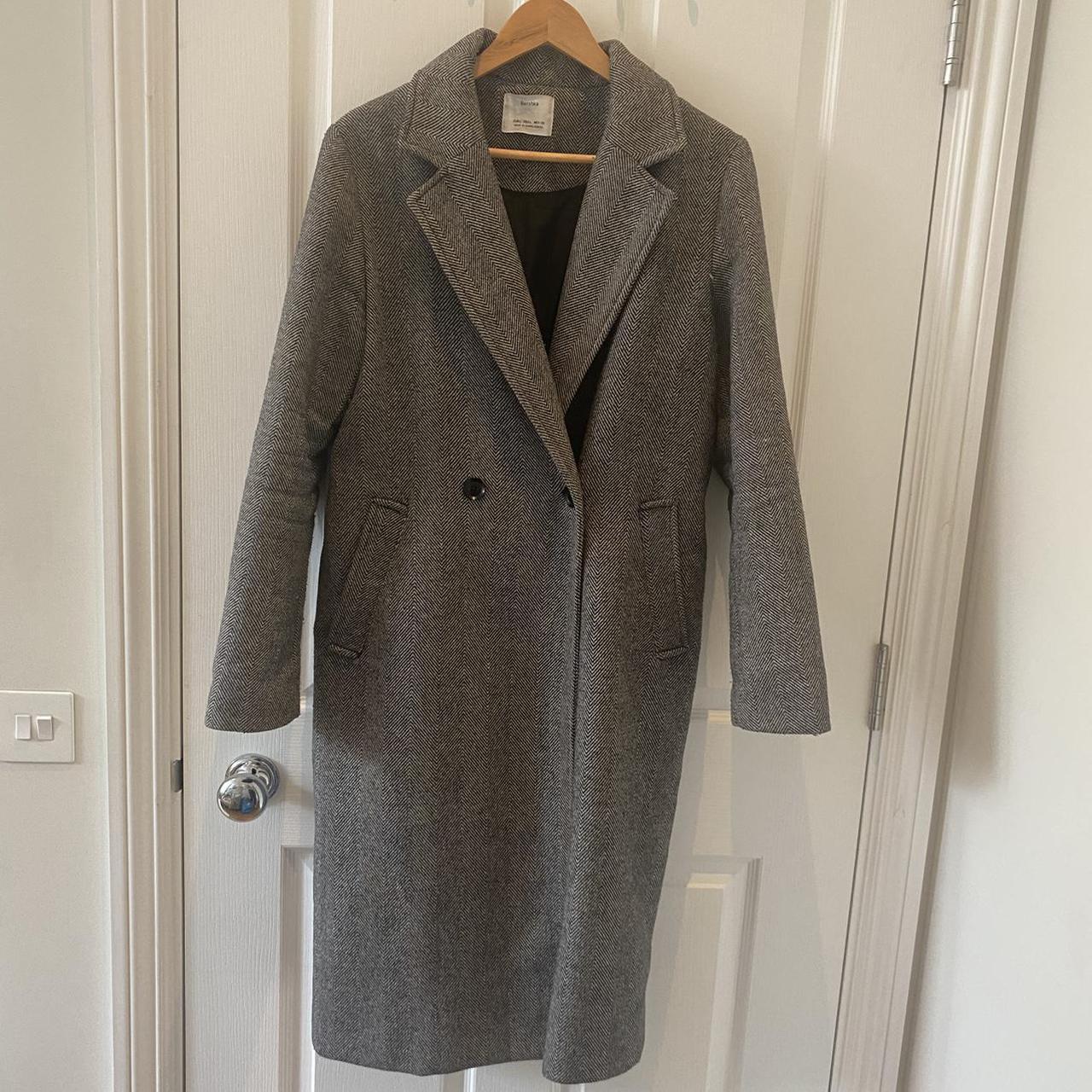 Bershka grey outlet coat