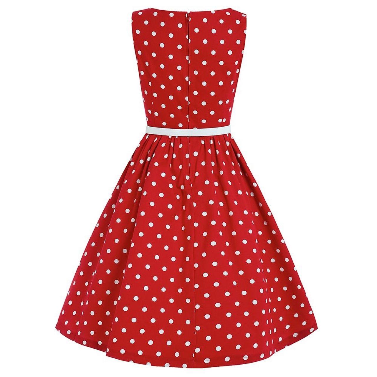 Lindy bop red polka dot dress best sale