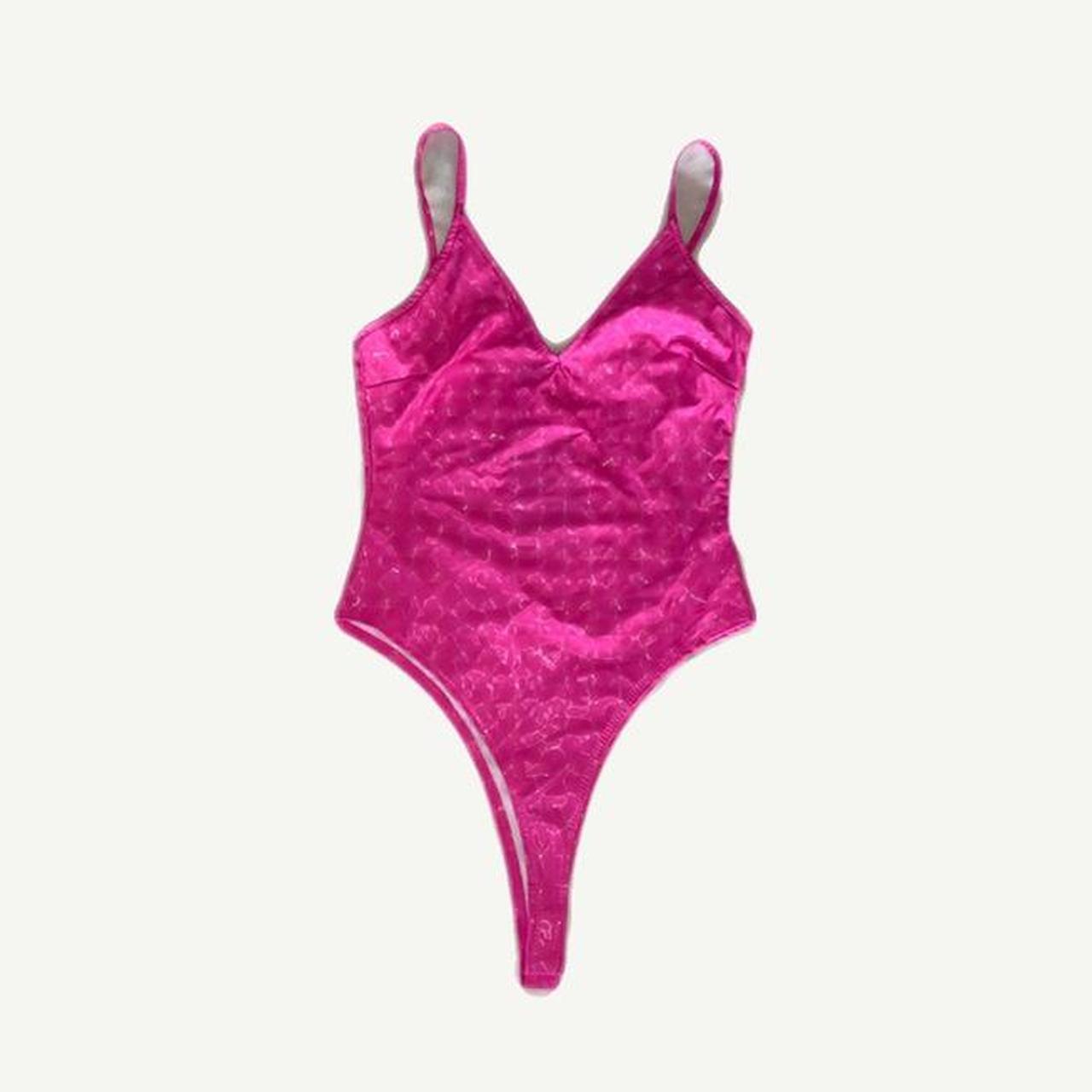 Hot Pink Bodysuit Looks Like Latex Feels Like A Depop 4597
