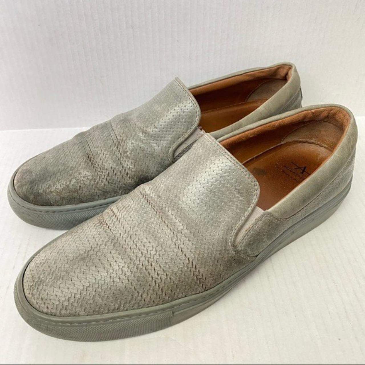 Aquatalia Italian Woven Leather Slip On