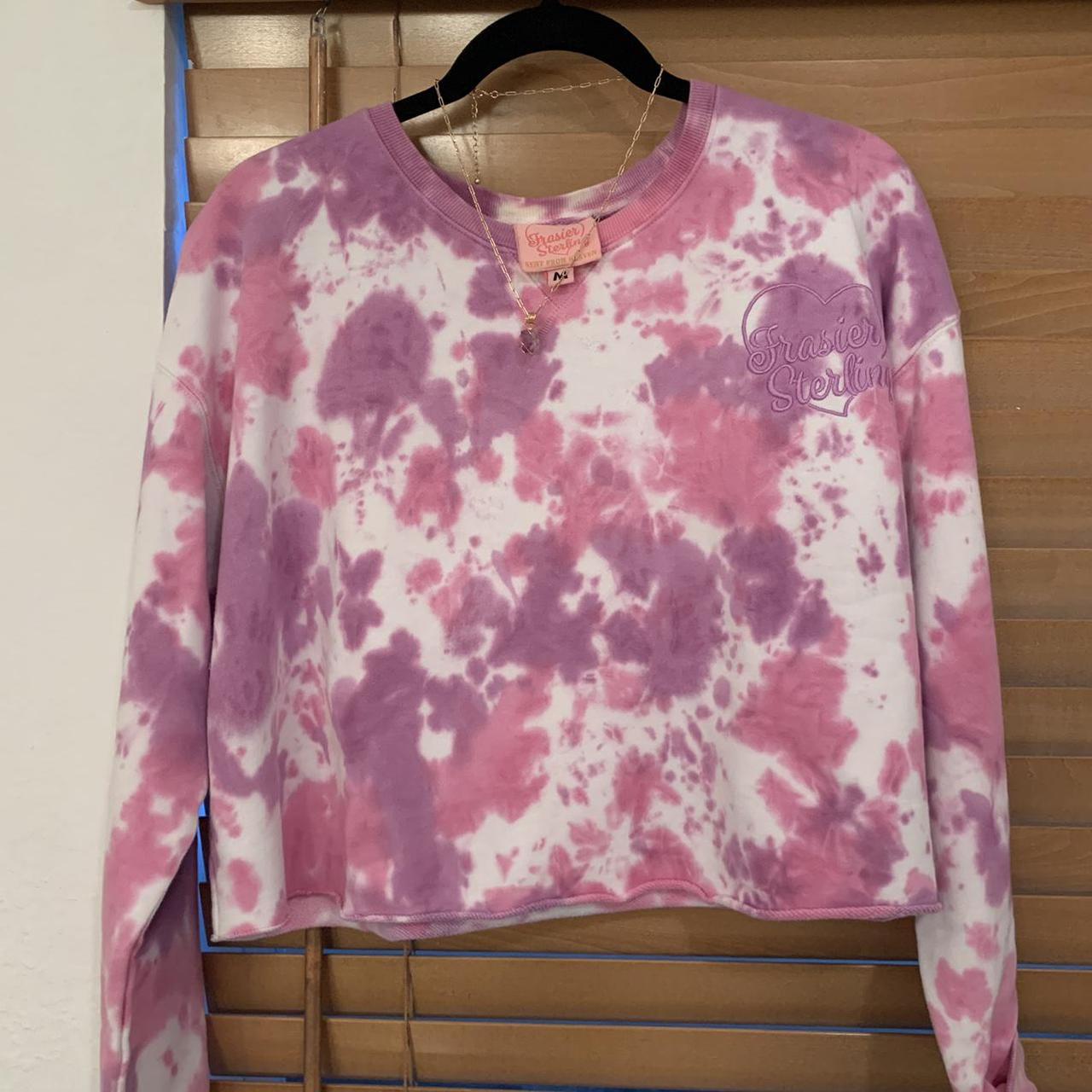 Frasier Sterling Women's Purple and Pink Sweatshirt | Depop