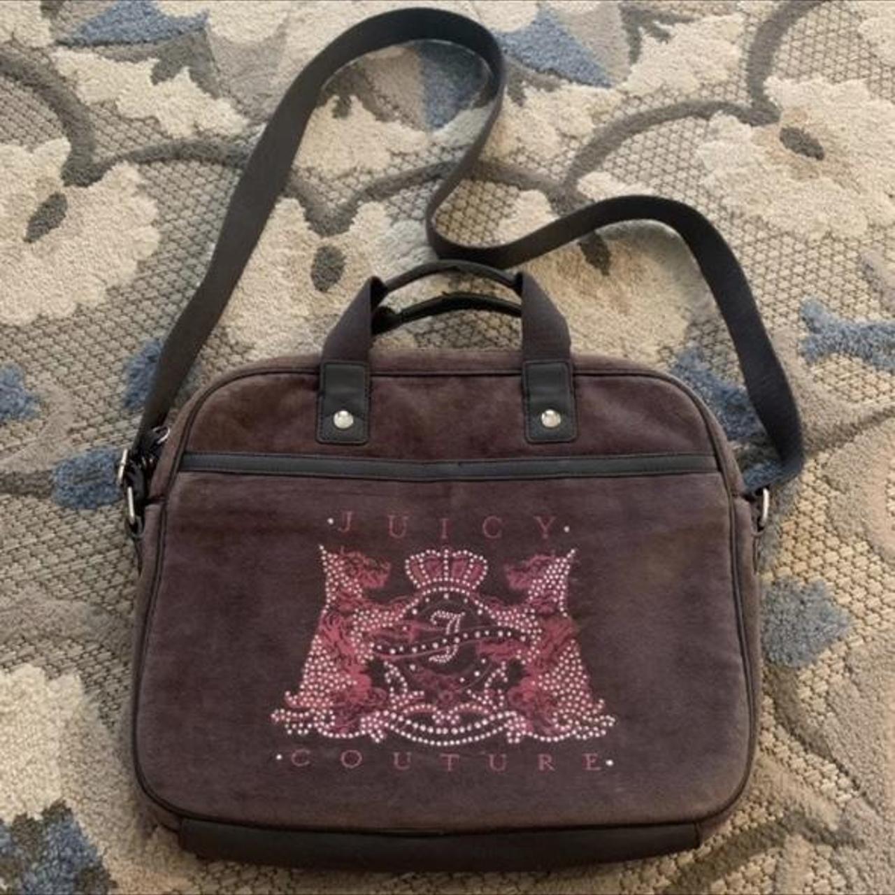 Juicy Couture Laptop Computer Bag Purse with flaws Depop