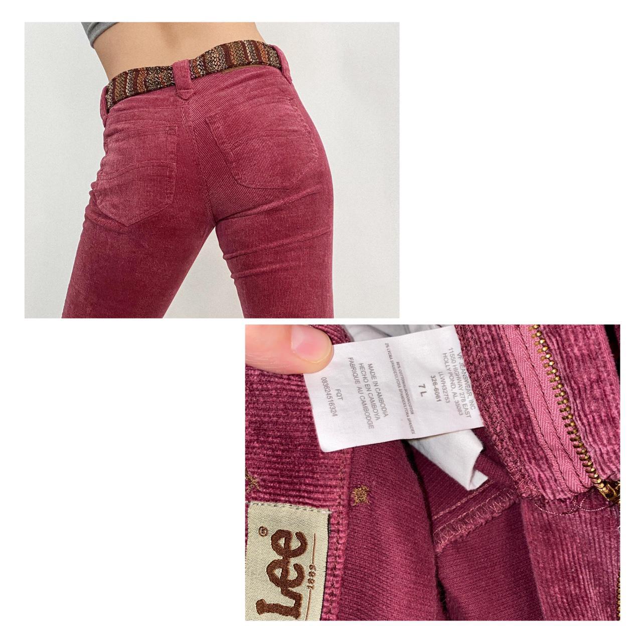 Lee Women's Pink and Burgundy Jeans (4)