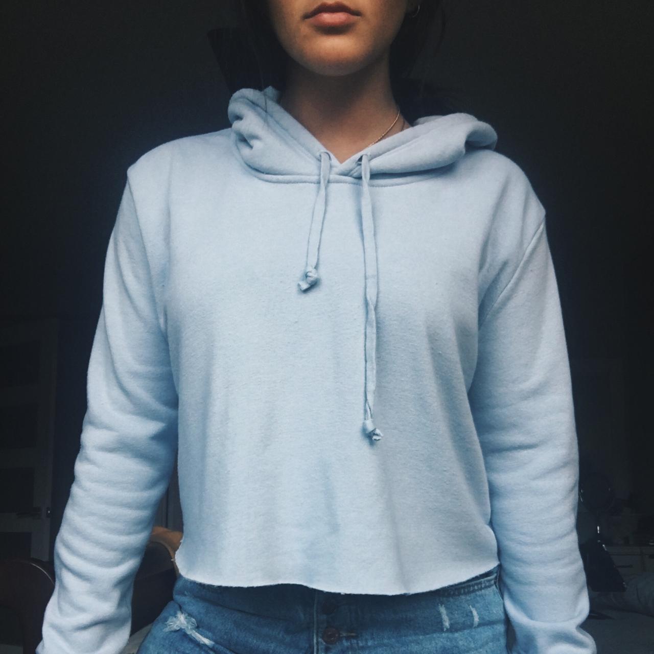 Brandy melville best sale light blue hoodie