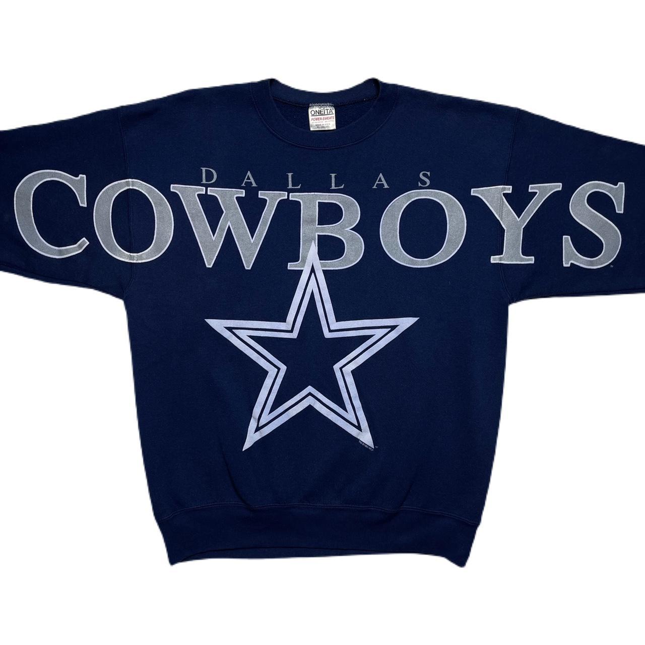 Vintage Graphic Sweatshirt Dallas Cowboys Big Logo... - Depop