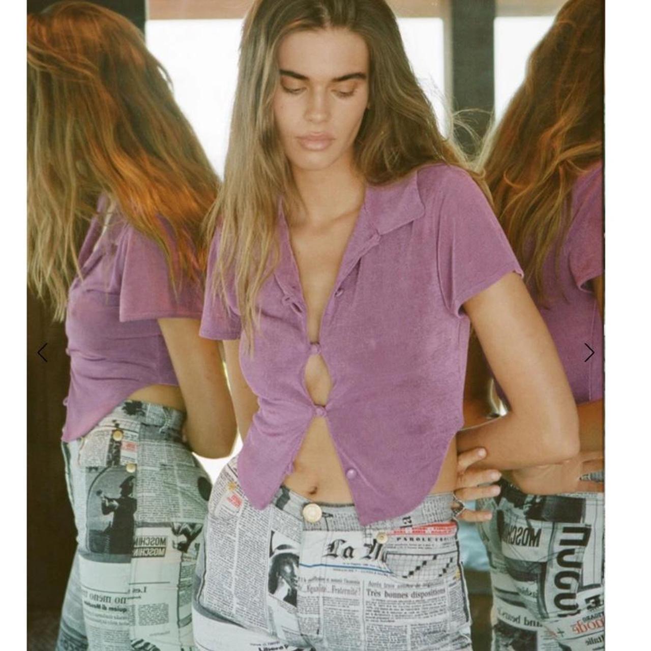 With Jéan Women's Purple and Pink Blouse (3)