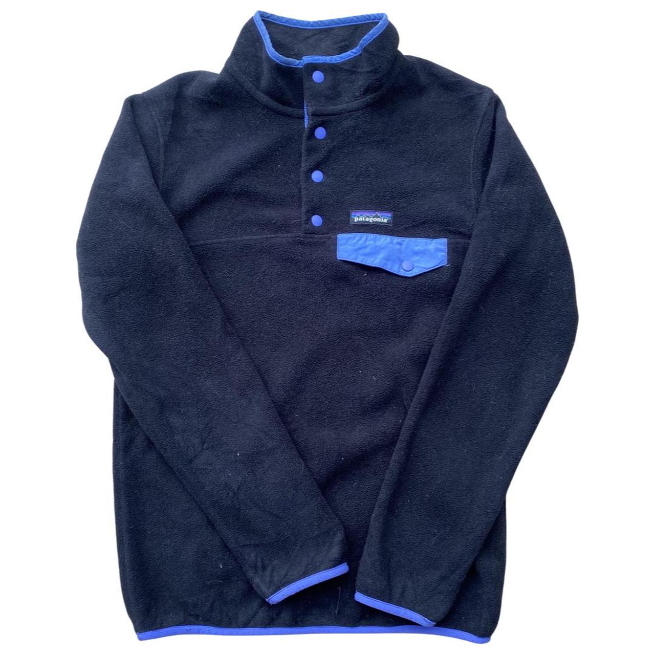 Vintage 80s Patagonia Synchilla black... - Depop