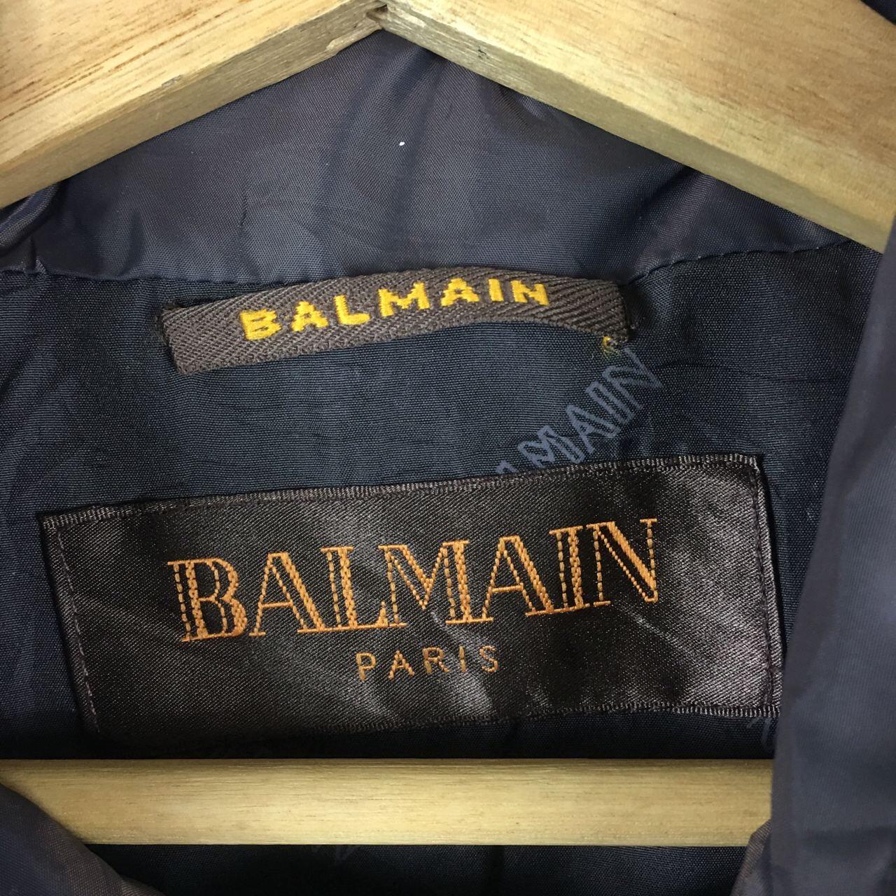 Vtg 90’ PIERRE BALMAIN PARIS Trench Coat Parka... - Depop