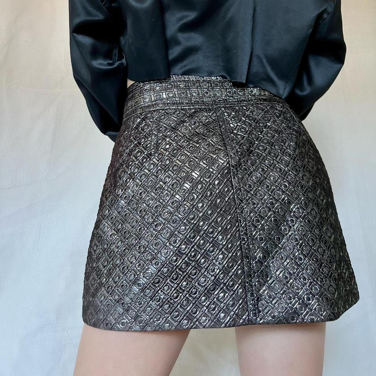 Express Design Studio Skirt in metallic black Tag