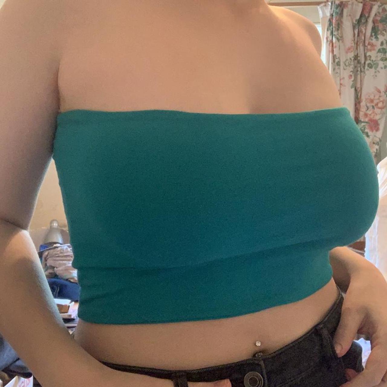 🐋 Super cute turquoise bandeau top 🐋 Only been worn - Depop