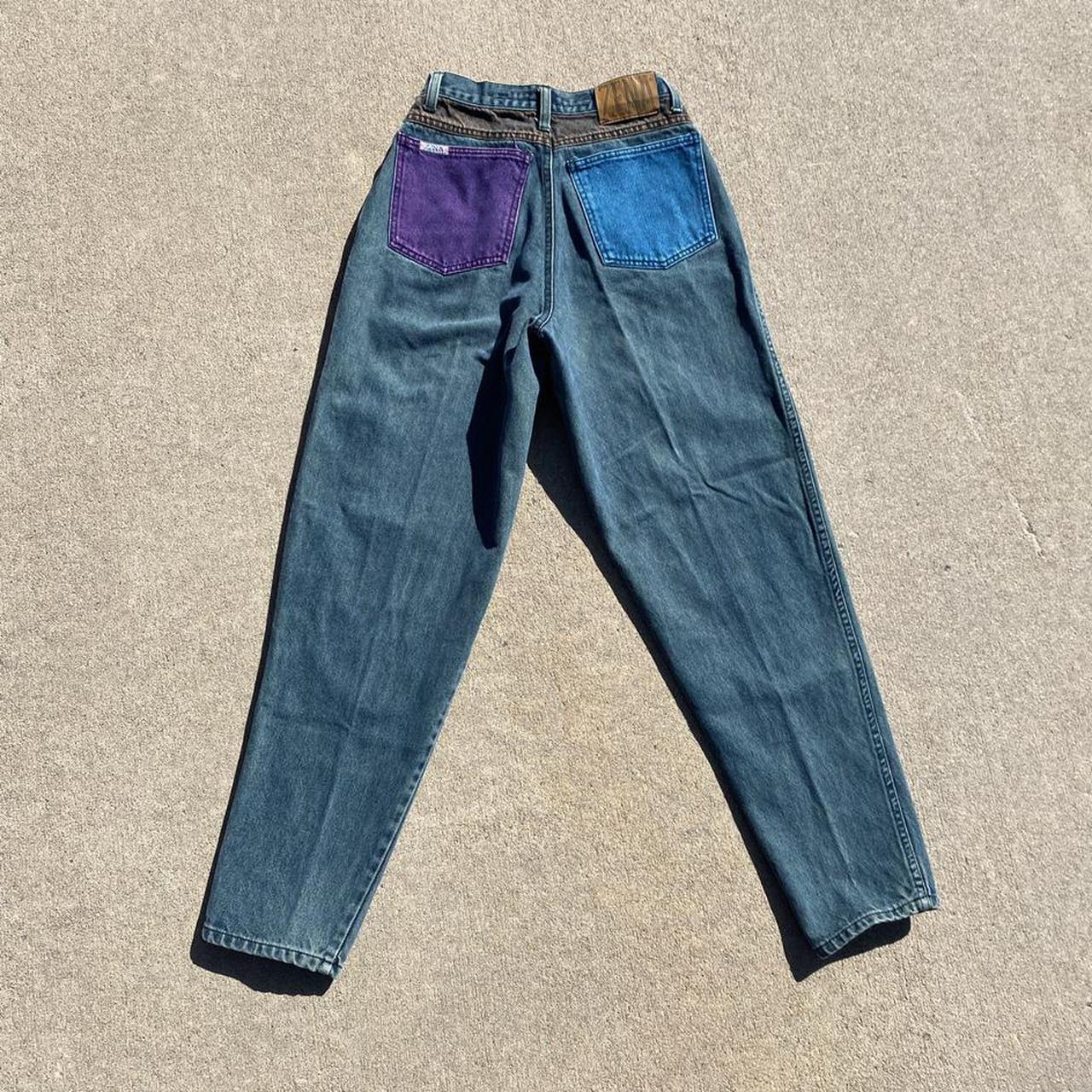 Product Image 2 - vintage 80s zena colorblock jeans
these