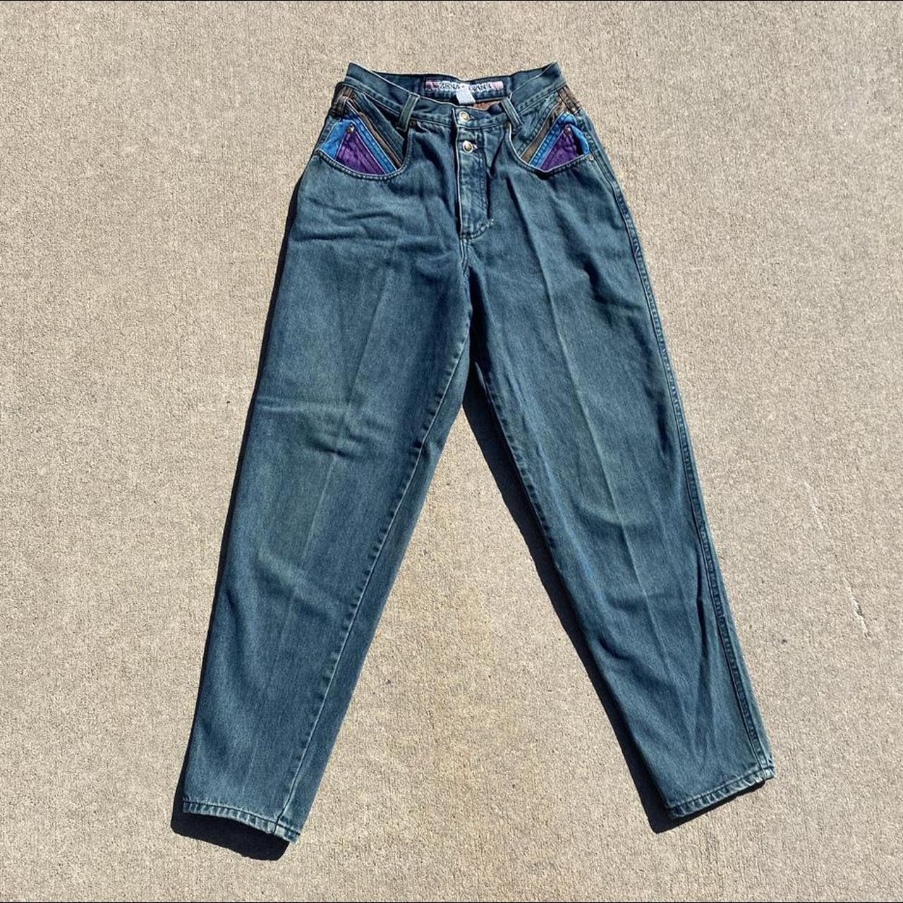 Product Image 3 - vintage 80s zena colorblock jeans

these