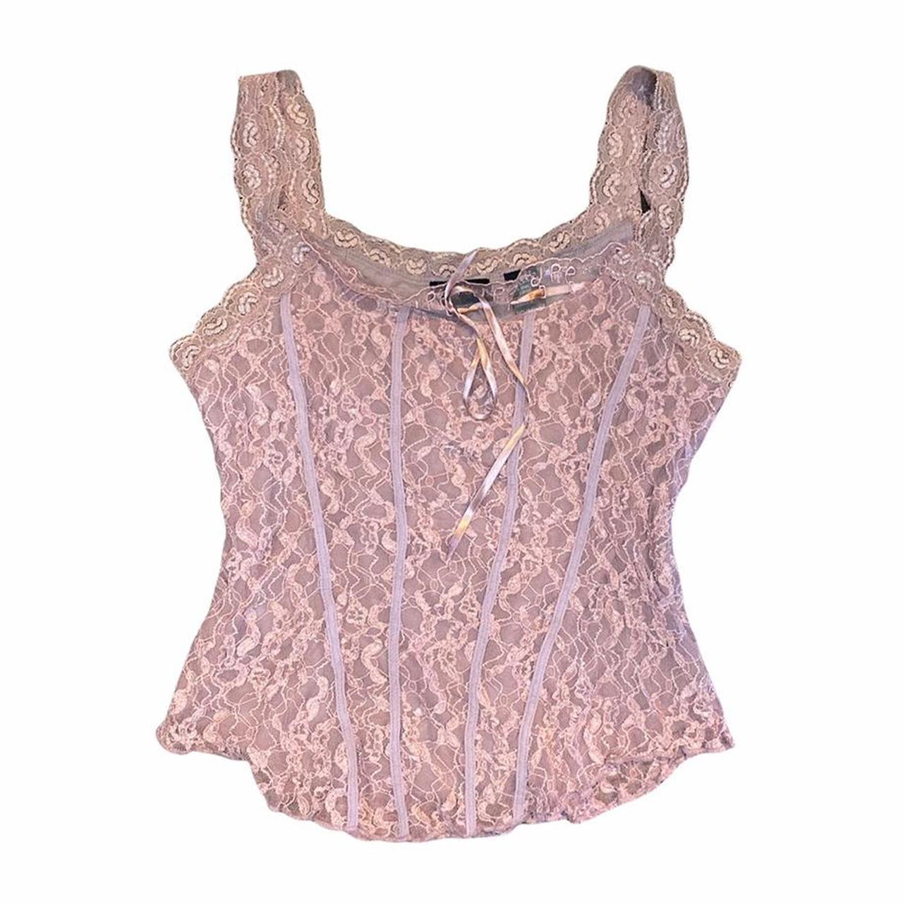 New York & Company Women's Pink Vests-tanks-camis