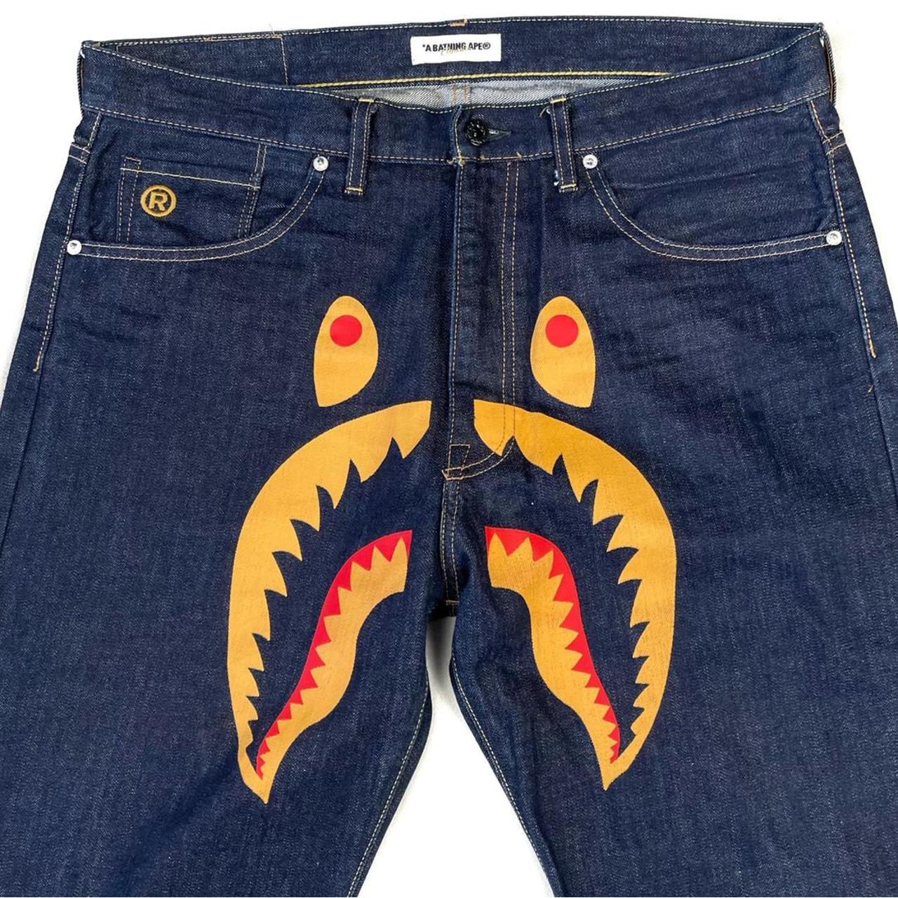 bape shark jeans