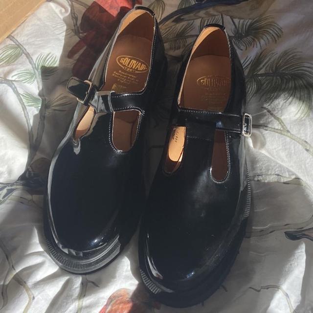 Brand New, never warn Solovair Patent Leather Mary... - Depop