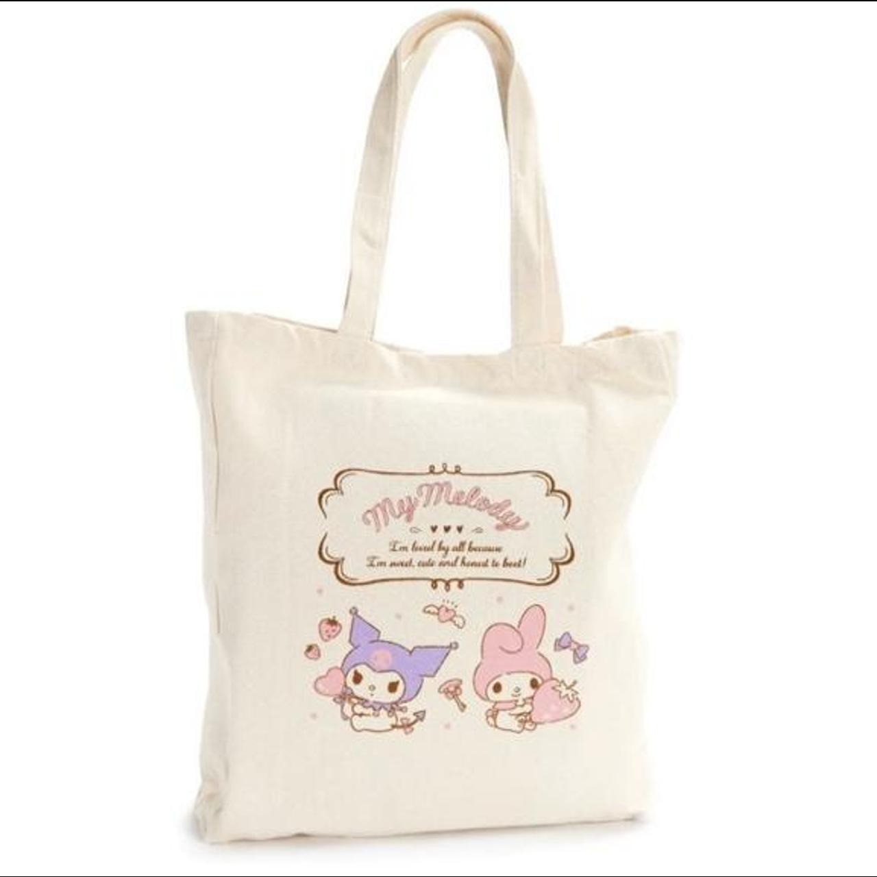 Sanrio My Melody x Kuromi Canvas Tote Bag from Japan... - Depop