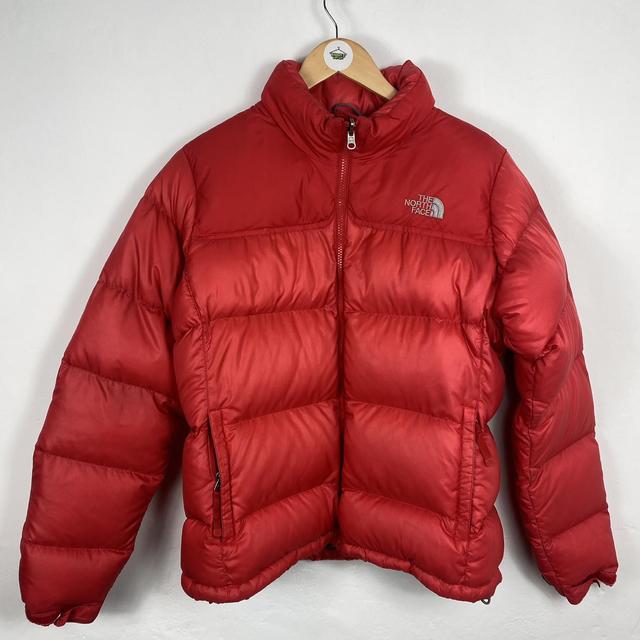 red puffer jacket north face