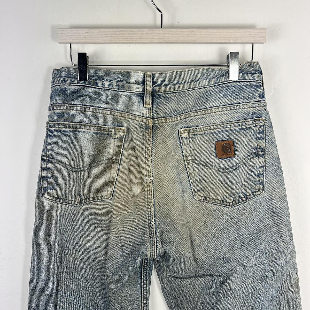 Carharrt jeans 30x34 Denim blue Used for workwear... - Depop