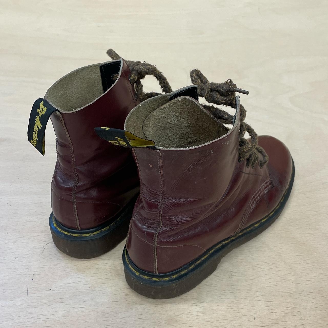 Vintage Dr. Martens 'Made In England' 7 Hole Boots... - Depop