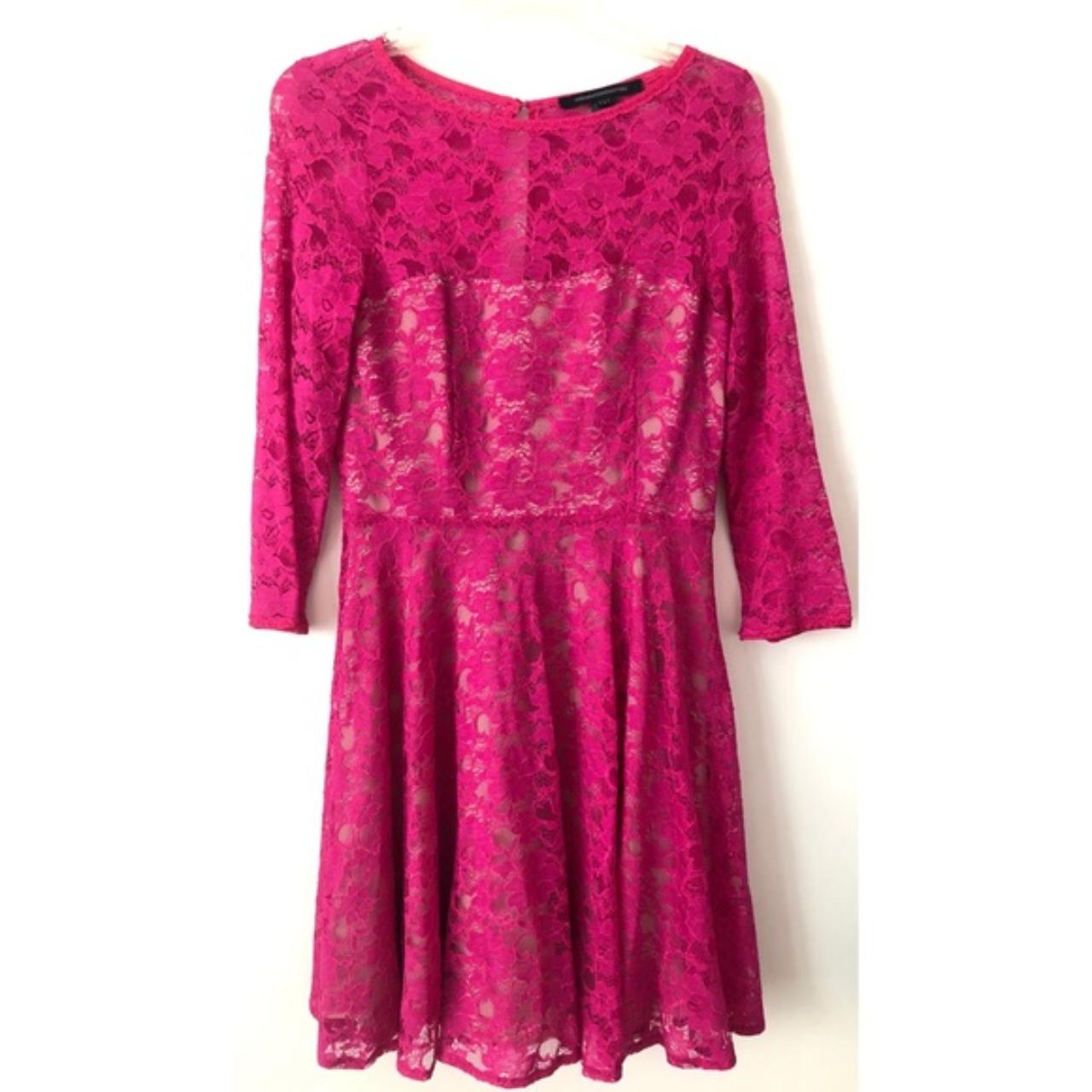 French connection shop pink lace dress