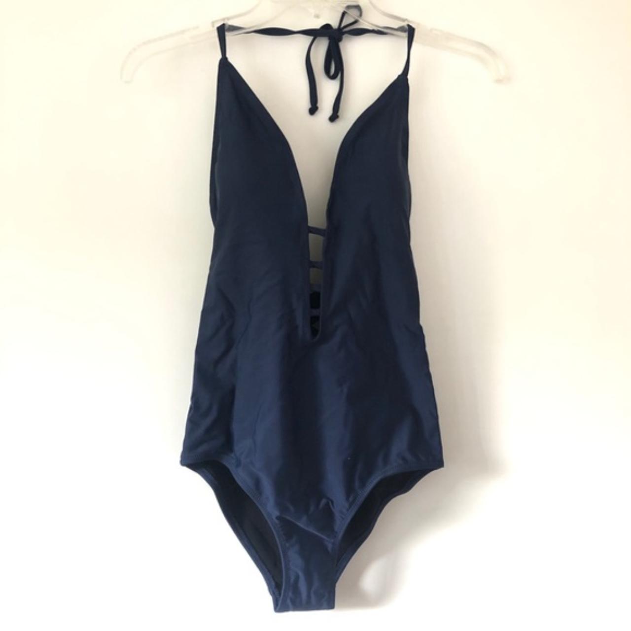 ModCloth Women's Navy Swimsuitonepiece Depop